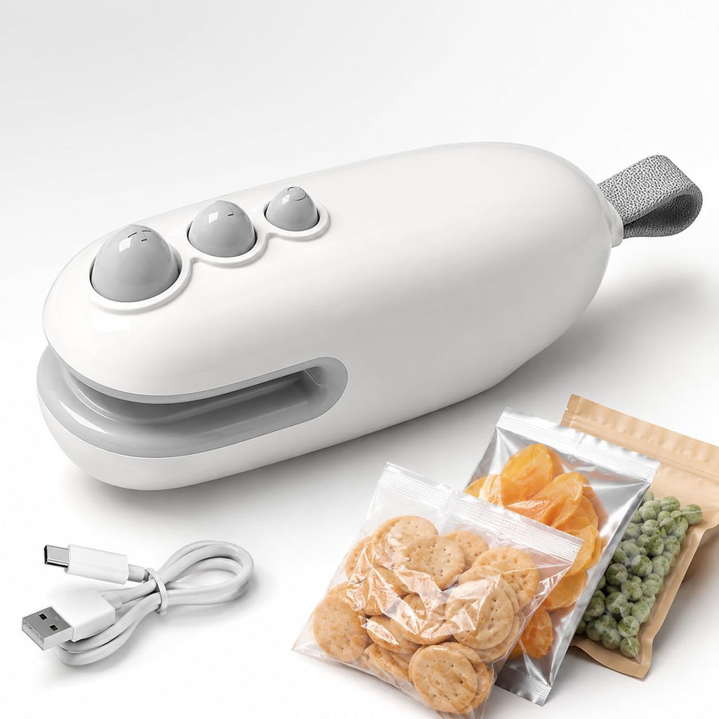 Mini Bag Sealer, Handheld Heat Sealer with USB-C Charging