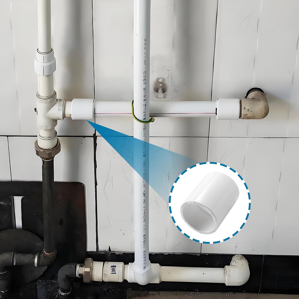10Pcs 1Inch White PVC Pipe Couplings