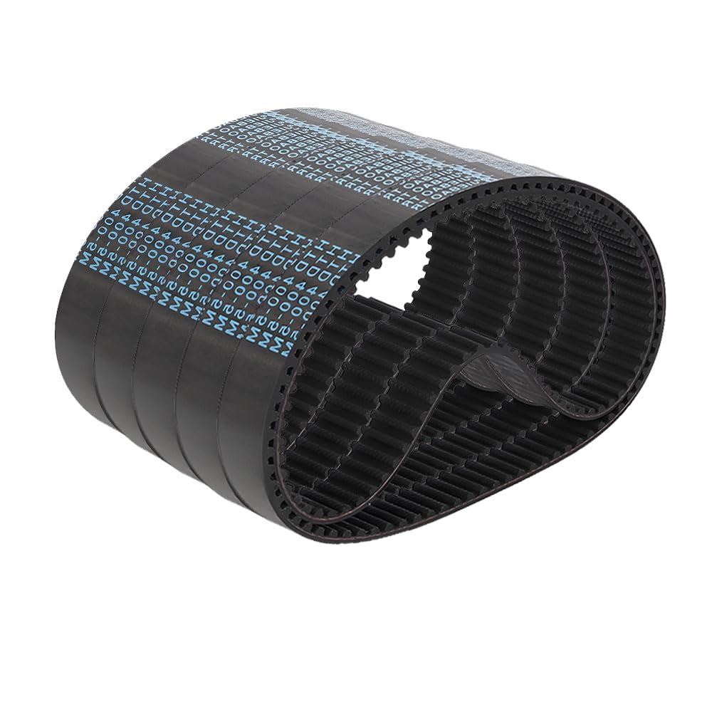 1x HTD405-5M Rubber Timing Belt, 12mm Width with Fiberglass Cord & Nylon Tooth Facing for Industrial Drives