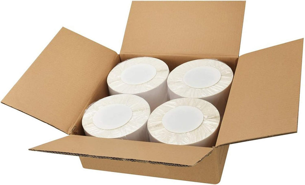 4"x 6" Direct Thermal Labels (4 Rolls, 4000 Labels) - 3'' Core, Perforations Between Label - Zebra Compatible