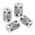 uxcell 4Pcs Flexible Couplings 2mm to 3mm Aluminum Alloy Joint Connector