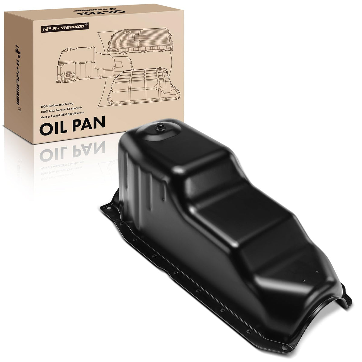 A-Premium Engine Oil Pan Sump with Drain Plug
