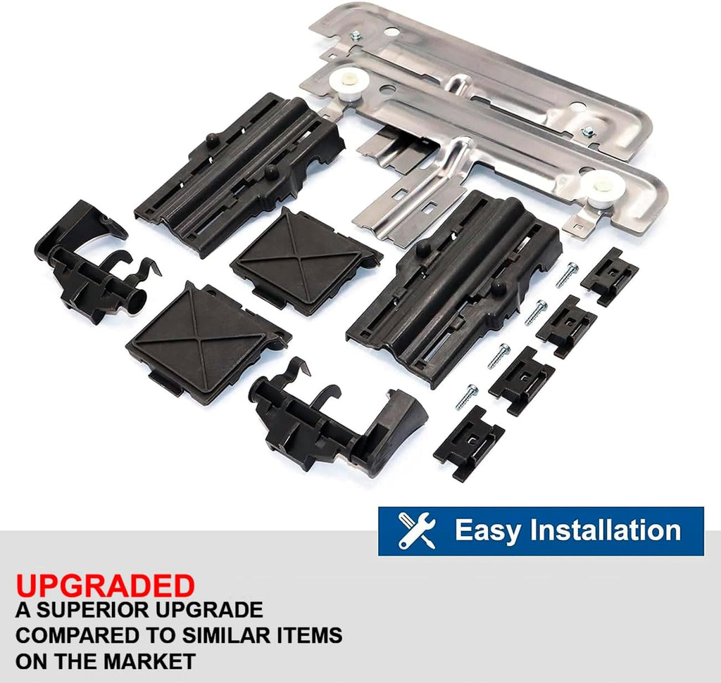 Upgraded Top Rack Parts Replacement for Whirlpool Dishwasher WDT780SAEM2 WDT790SLYB0 WDT790SLYM0 WDT790SLYM1 WDT790SLYM2 WDT790SLYM3 WDT790SLYW0 WDT790SLYW2 WDT910SAYE0 WDT910SAYE1 WDT910SAYE2