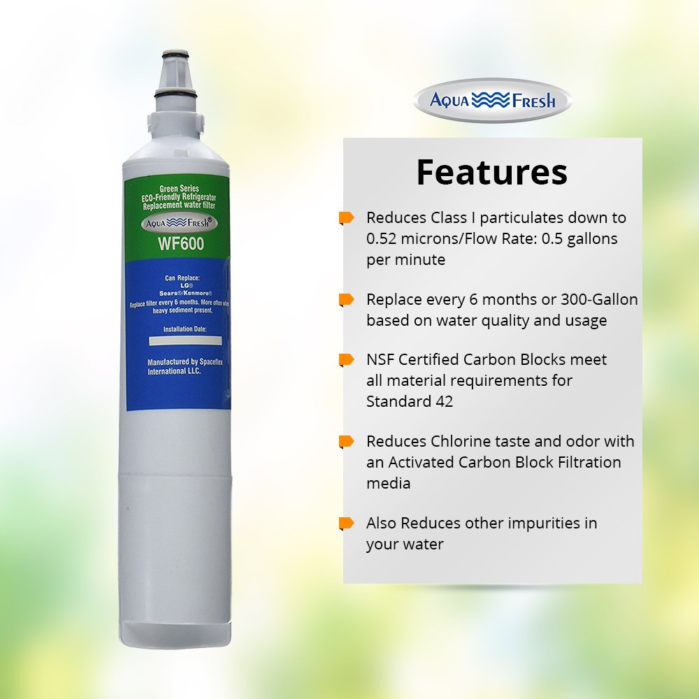 LG LT600P Refrigerator Water Filter Replacement Compatible with LT600P, 5231JA2006A, 5231JA2006B, 5231JA2006F