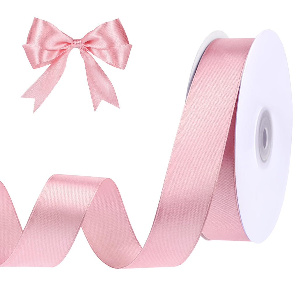 Pink Satin Ribbon 1 Inch x 50 Yards Pink Bow