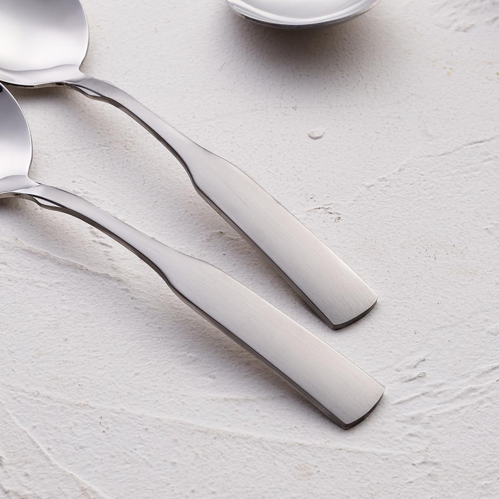 Stainless Steel Round Soup Spoon Set of 6
