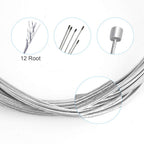 Hapleby 10PCS Premium Bike Shift Cable, Professional Bicycle Shift Wire Kit for Mountain and Road Bicycle, For Free 5 O-rings, 10 End Ferrules and 20 End Caps