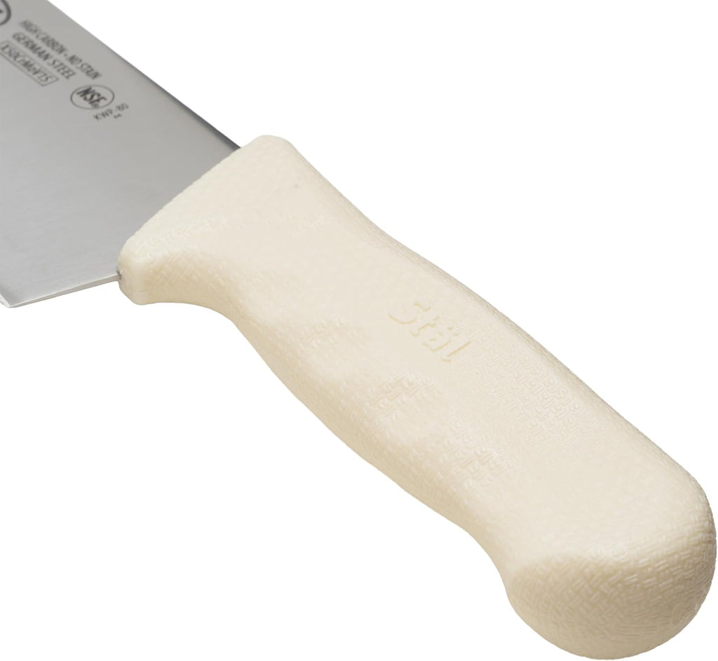 8" White Chef's Stainless Steel Knife