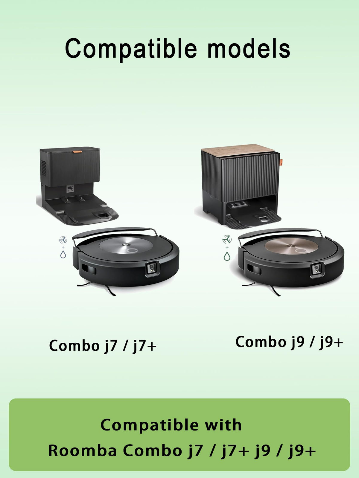 E-HAO Vacuum Parts for iRobot Roomba Combo j7+, Combo j9+, Combo 10 Max.