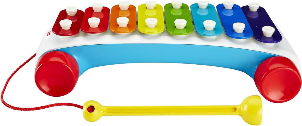 Fisher-Price Toddler Pull Toy, Classic Xylophone Pretend Musical Instrument with Mallet for Preschool Kids Ages 18+