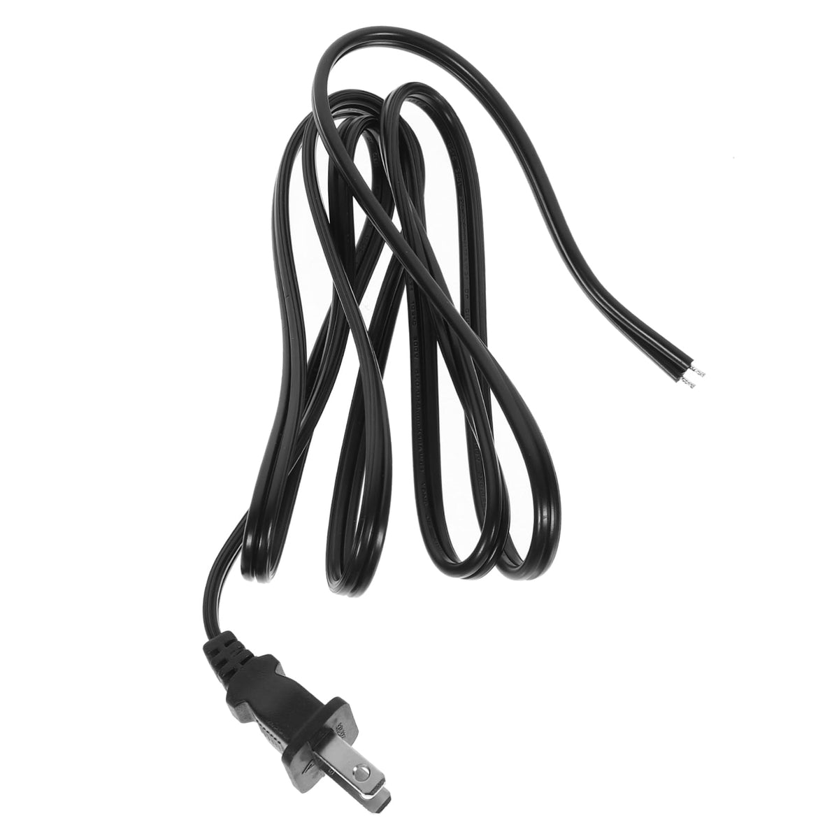 2 Prong Replacement Plug Power Cord for Lamp and Rice Cooker