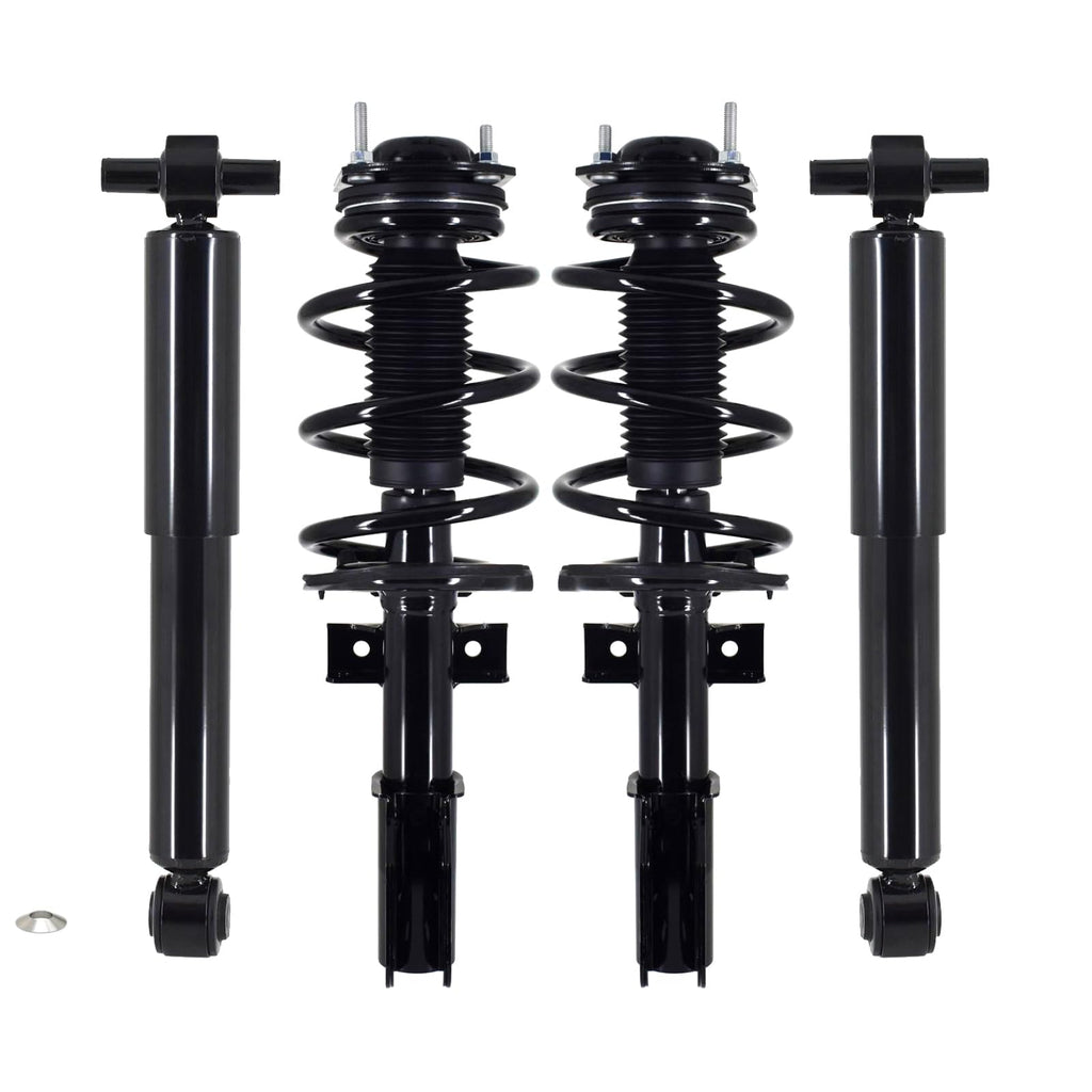 PM Auto Front-Rear Set 4 Quick Complete Strut-Shock Compatible With 2013-2017 Chevrolet Traverse