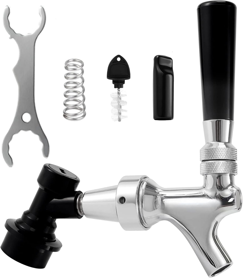 Ball Lock Tap Draft Beer Faucet, Ball Lock Keg Tap for Corny Cornelius Keg | Ball Lock Quick Disconnect,Beer Tap