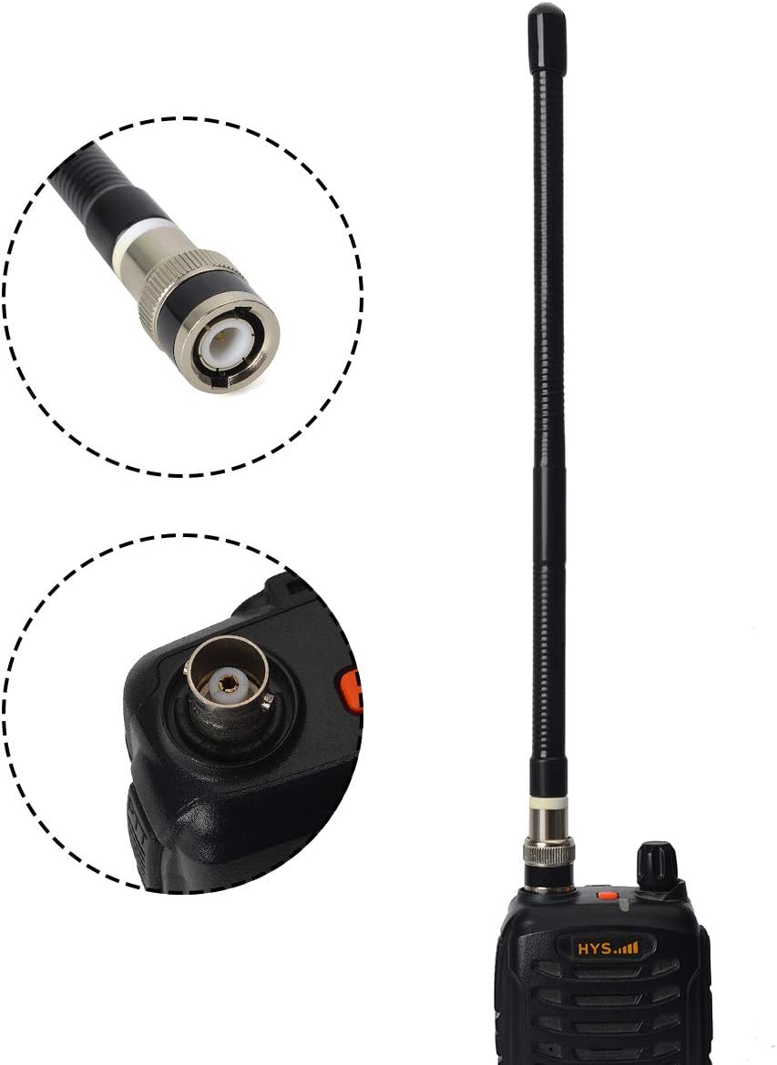 Handheld CB Radio Antenna 27MHz BNC, Radio Scanner Antenna | Flexible Soft Whip