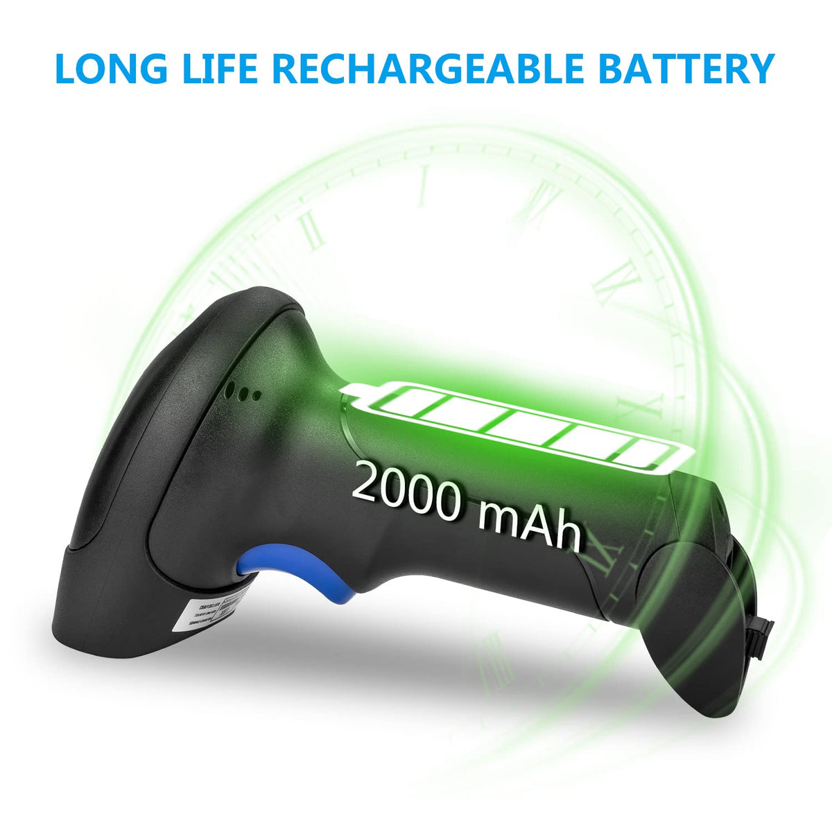 Wireless 2D 1D Barcode Scanner,2.4G & Wired Connection Scanner