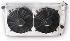 OHOB-COOL 3 Row Full Aluminum Radiator with Fan For 1984-1990 Chevy Corvette 5.7L V8 /1982-2002 S10 Conversion LS