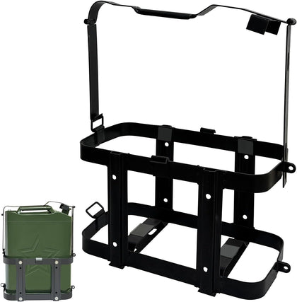 Jerry Gas Can Holder 5 Gallon Water Storage Containers Holder Mount Only Holder Rack, Metal Fuel & Gasolina