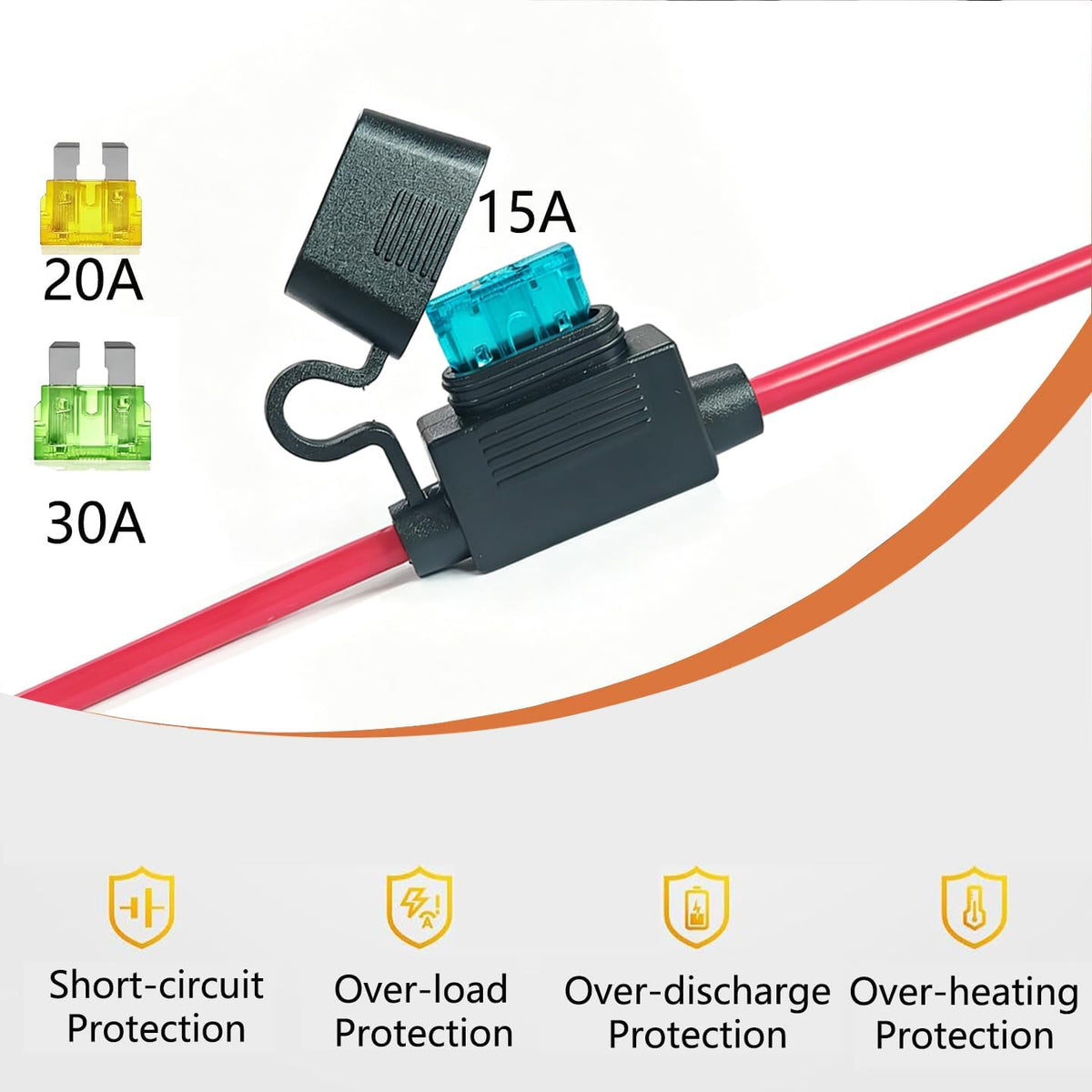 10AWG Alligator Clips,XT60 Quick Release Adapter to Alligator Clips.