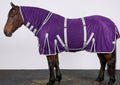 Heavy Duty Horse Fly Sheet with Neck and Detachable Belly Band | Summer Sheet (78, Purple)