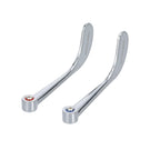 Encore Wrist Blade Handles, Universal, 6", Chrome Plated, Includes: Indicators & Screws (Pair), ADA