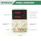 KORAD KD3005P - Programmable Precision Variable Adjustable 30V, 5A DC Linear Power Supply Digital Regulated Lab Grade…