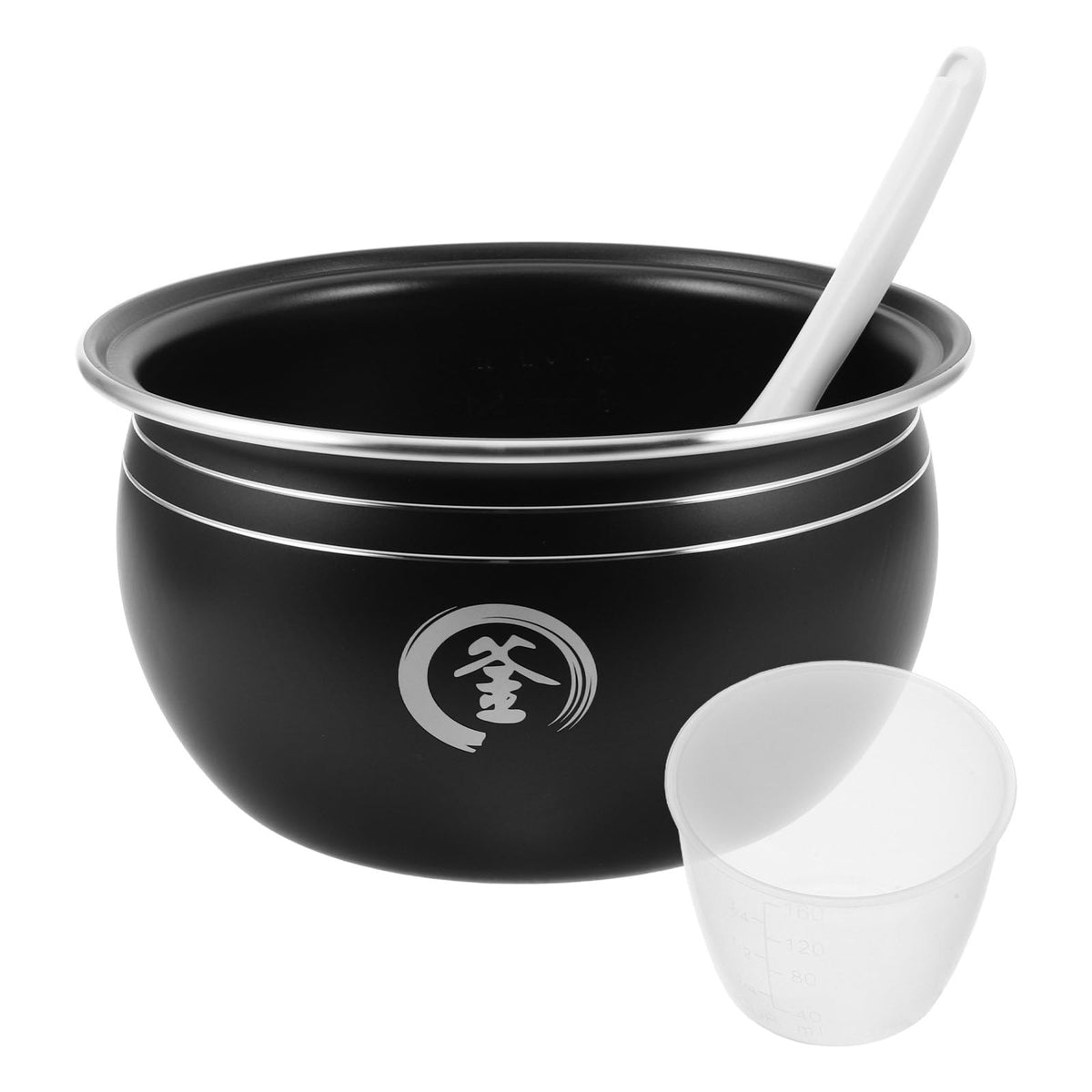 DIYEAH Rice Cooker Inner Pot Replacement: Non-Stick Inner Container - 3 Pot Insert with Cup Spoon for Electric Rice Cookers or Pressure Pan