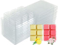 Wax Melt Molds - 100 Pack Clear Plastic Clamshells for Wickless Candles