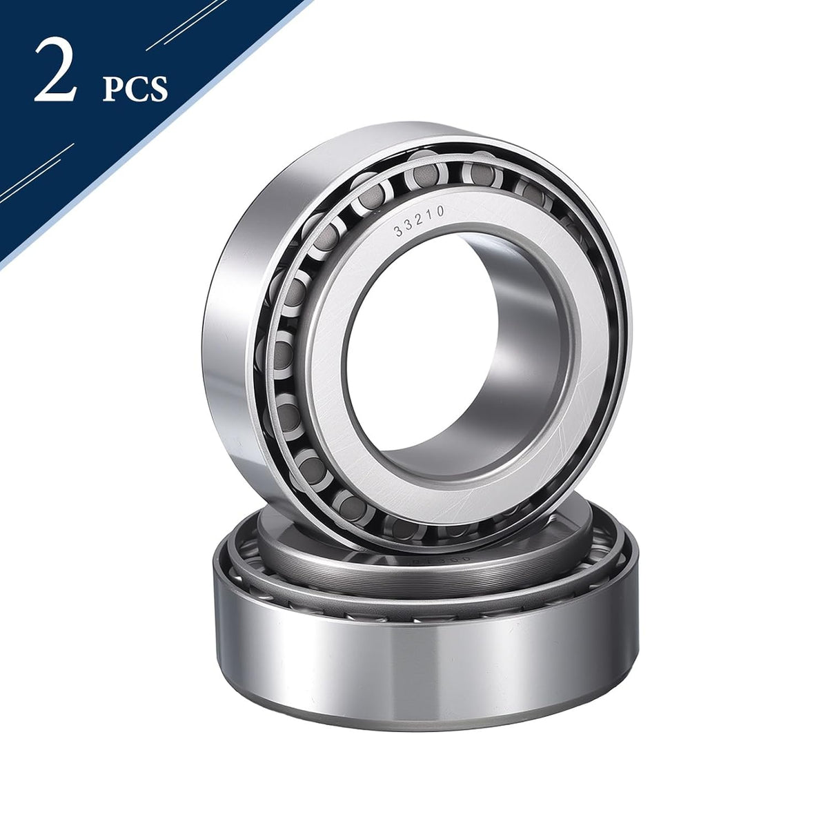 2 Pack 33210 Tapered Roller Bearing Cone and Cup Set