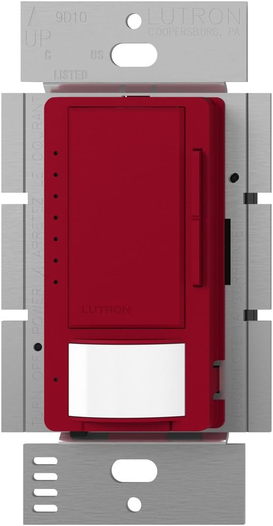 Lutron Maestro LED+ Dimmer and Vacancy Sensor, Single Pole and Multi-Location, MSCL-VP153M-HT, Hot