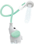 Baby Bath Shower Head - Elephant Water Pump and Trunk Spout Sprayer - One Handed Flow Control for Newborn Babies in