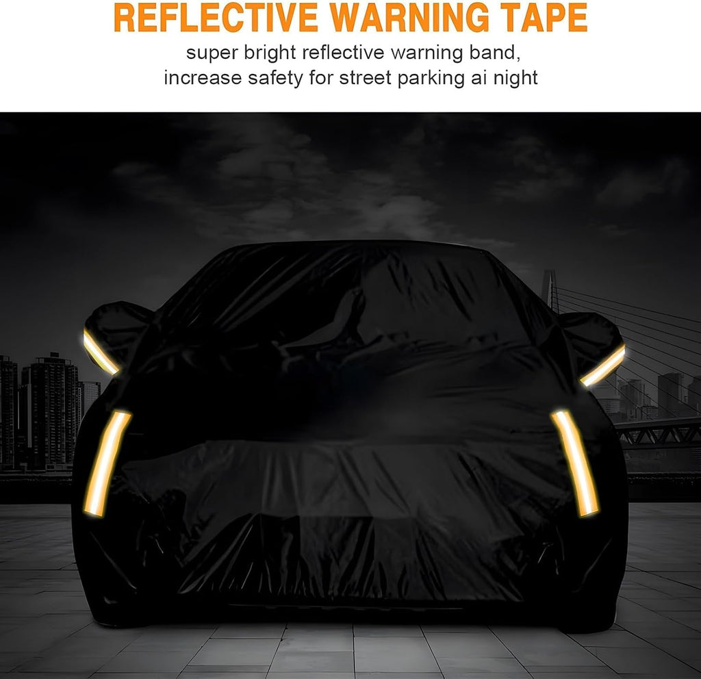Sedan Car Cover Waterproof Heavy Duty All Weather Protection Snow Anti-UV Windproof Outdoor Full Car Cover Fit for