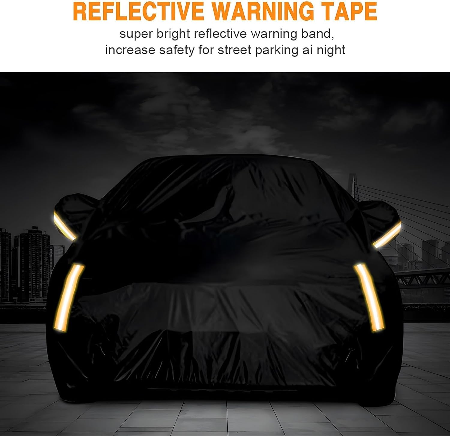 Sedan Car Cover Waterproof Heavy Duty All Weather Protection Snow Anti-UV Windproof Outdoor Full Car Cover Fit for