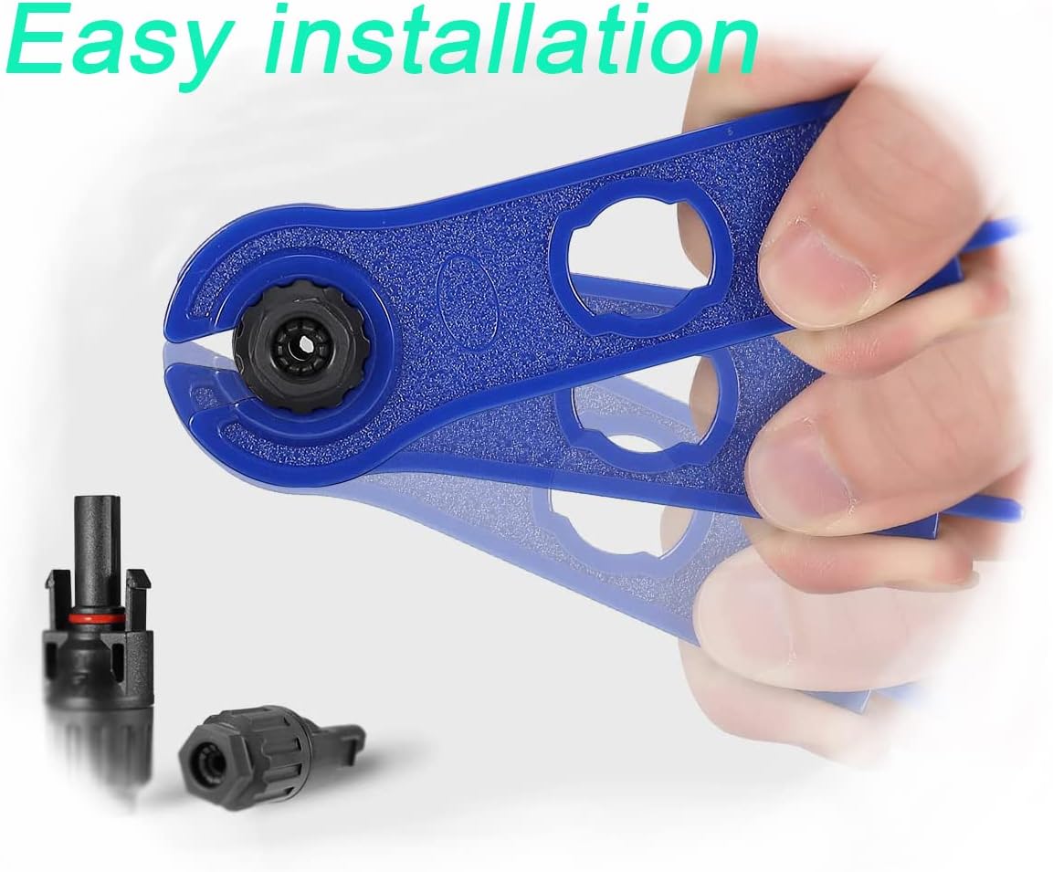 Y Solar Connector 1 to 2 Solar Y Branch Connector Adapter | 1 Pair with 10AWG 45A Waterproof IP68 40cm Male Female