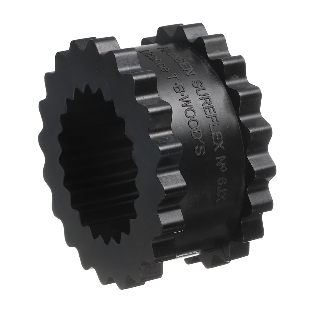 uxcell Coupling Sleeve Elastomer 6JE Gear Sleeve Coupling Insert Solid Design Nitrile Rubber 2.15" ID x 3.74" OD x 1.87" Elastomer Length