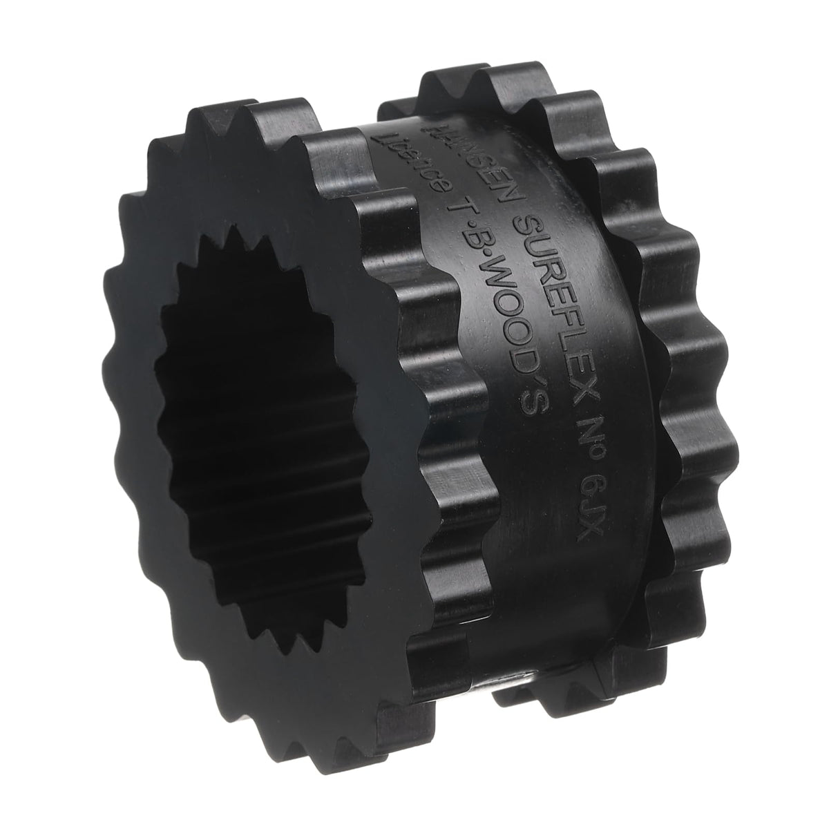 uxcell Coupling Sleeve Elastomer 6JE Gear Sleeve Coupling Insert Solid Design Nitrile Rubber 2.15" ID x 3.74" OD x 1.87" Elastomer Length