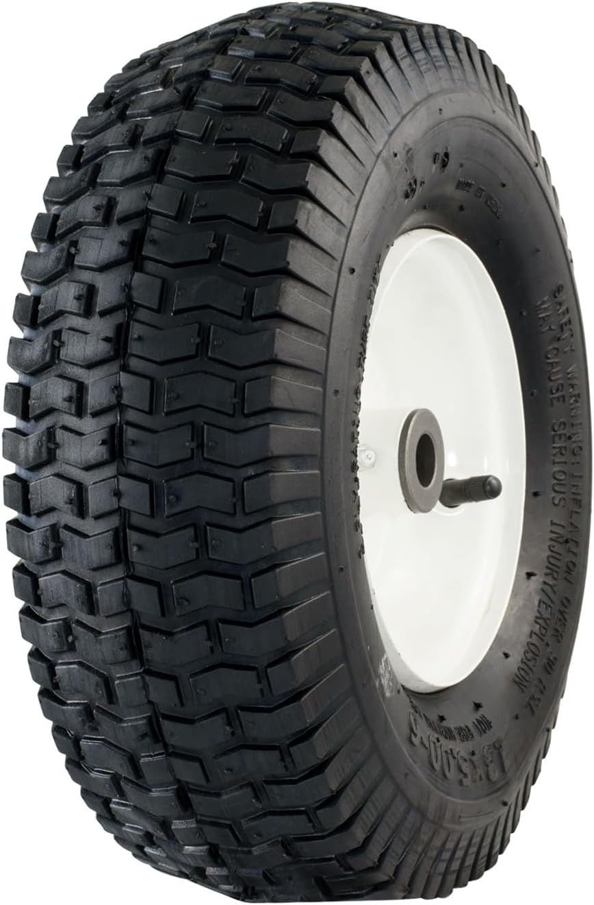 20336 13x5.00-6" Pneumatic Tire and Wheel Assembly, Replacement Lawn Mower Tire