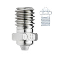 Upgrade M6 Bimetal Nozzle 0.8mm Hardened Steel Plated Copper Compatible with V5 V6 Hotend Prusa I3 MK3S Anycubic Mega