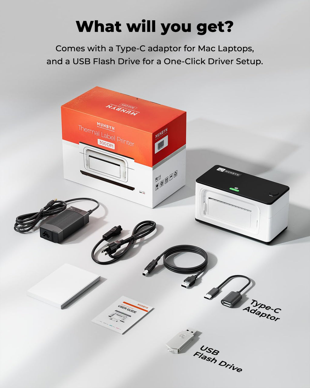 Bluetooth Thermal Label Printer 941BP, 300DPI Wireless 4x6 Shipping