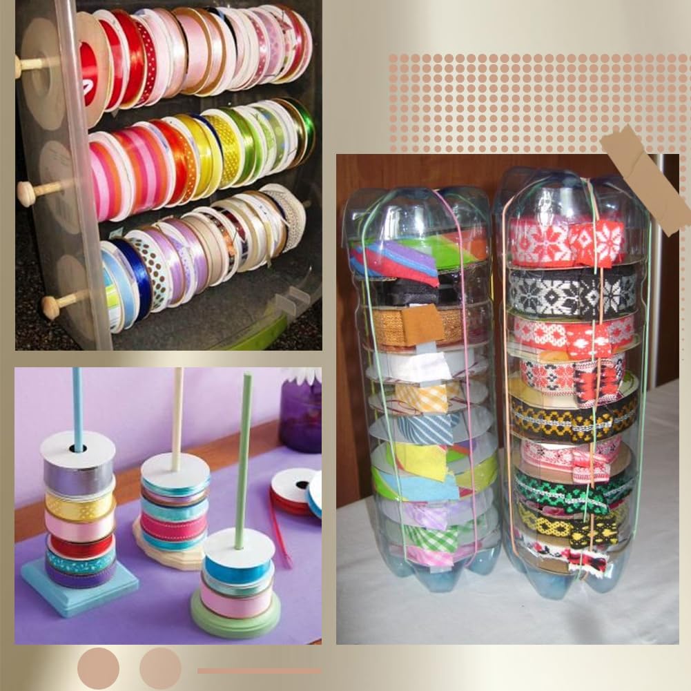 15Pcs Wire Weaving Bobbin Plastic Ribbon Spool Bulk Large Diameter Empty Thread Rope Chain Roll Crochet Cords