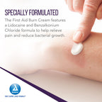 First Aid Burn Cream - Burn Ointment For Minor Cuts, Wounds, Burns - Single Dose Water-Based Formula with