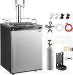 Beer Kegerator, Dual Tap Home Draft Beer Dispenser for Ball Lock