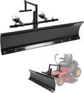 60 In Universal Snow Plow Blade Compatible with Zero Turn Mower Snow Plow 5FT Wide Steel Powder Coated Adjustable
