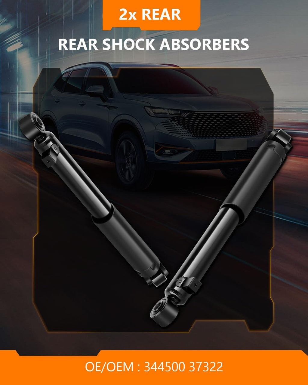 OCPTY Rear Shock Absorbers Struts for Hyundai Santa Fe 2007-2010 2011 2012