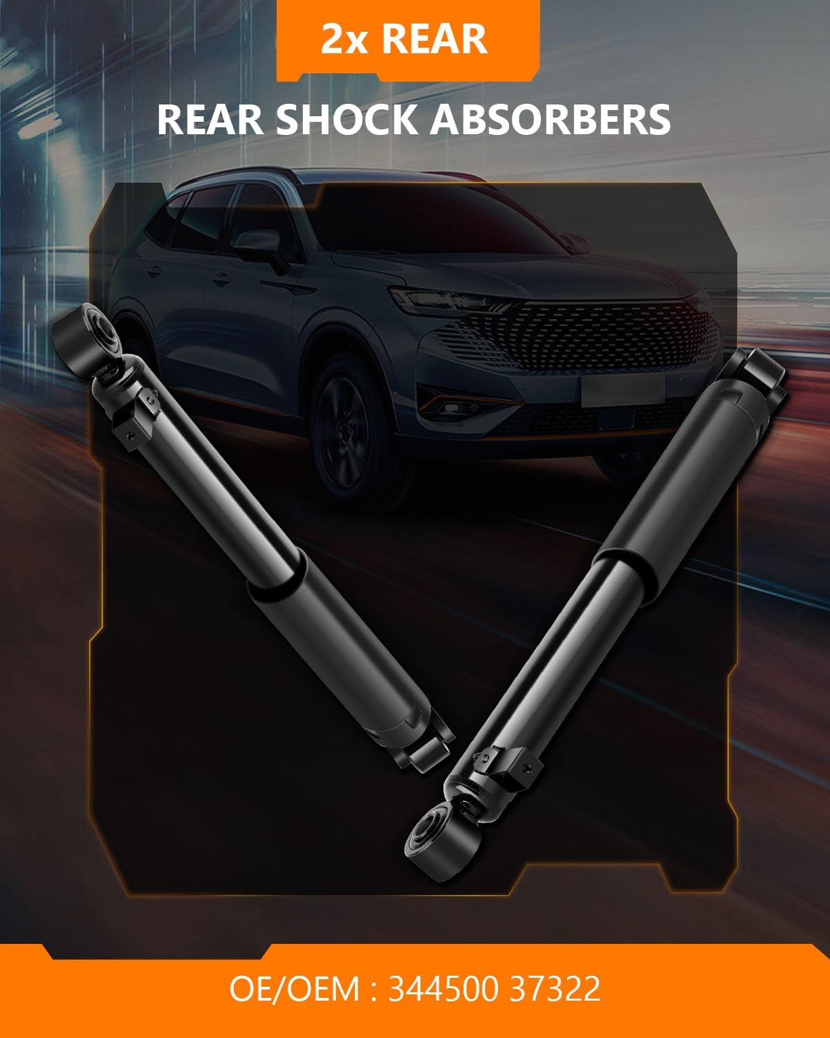 OCPTY Rear Shock Absorbers Struts for Hyundai Santa Fe 2007-2010 2011 2012