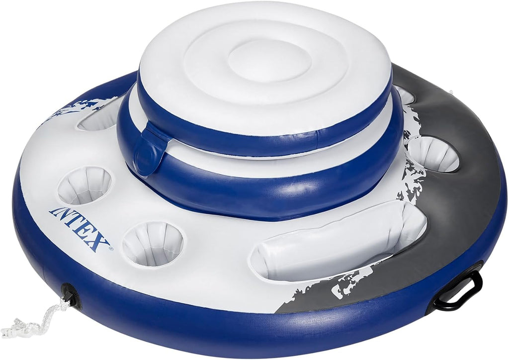 56822EP Mega Chill Inflatable Cooler: Removable Ice Chest – 5 Built-in Cup Holders – 2 Durable Handles – Easy-to-Use