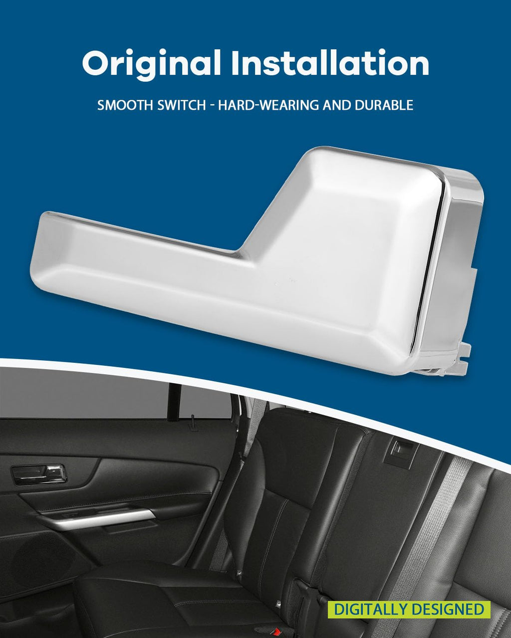 LUJUNTEC Interior Door Handle Replacement for Ford Edge 2007-2014