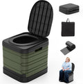 XXL Portable Toilet for Adults, Upgraded Camping Toilets Collapsible Toilet Extra Large 16.7-inch High Porta Potty