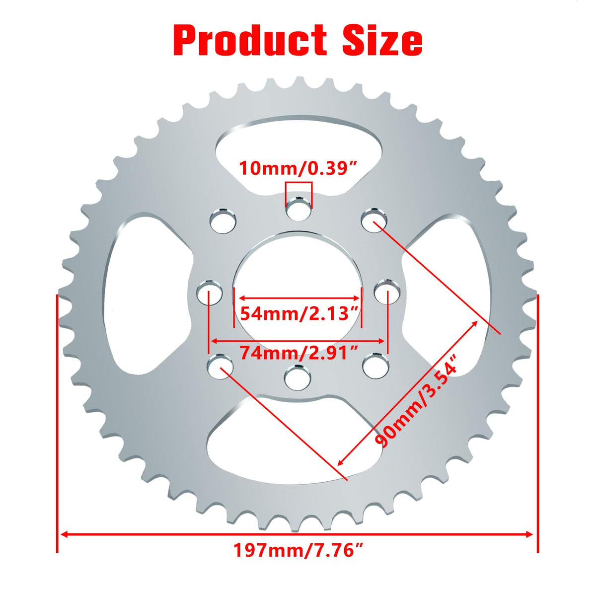 GREHUA Go Kart 40/41/420 Chain Sprocket 48 Tooth and Hub with 1" bore 1/4 Keyway Compatible with Predator 212cc 196cc 6.5HP GX160 GX200 Dune Buggy Drift Trike Heavy Duty Go Kart Cart Parts