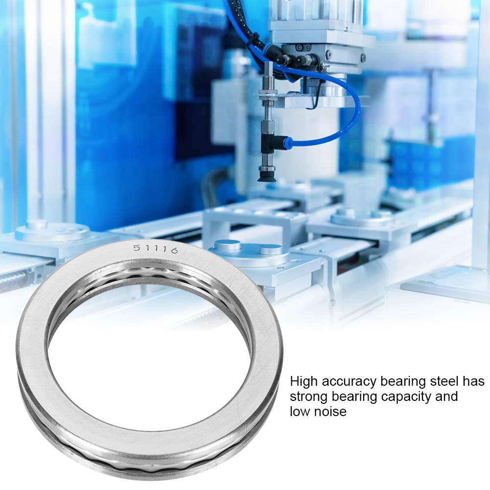 Yechiry 51116 Thrust Ball Bearing, Compatible with Industrial Machinery