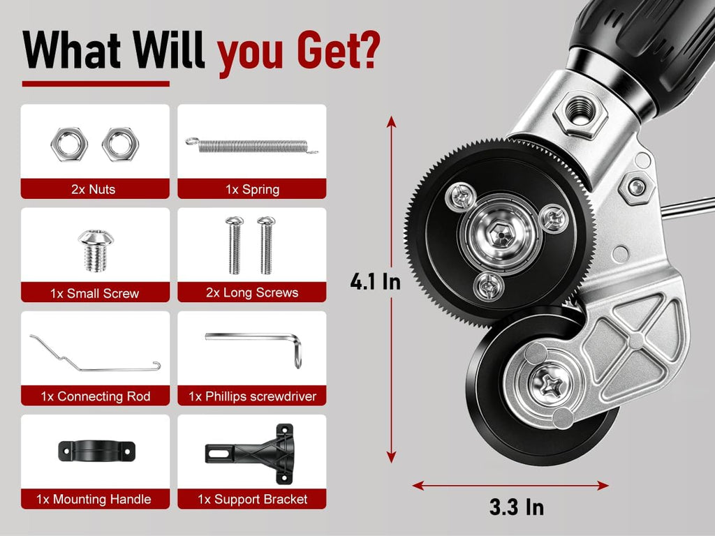 Sheet Metal Cutter for Electric Drill, Upgrade Fast Cutting Metal Shears Drill Nibbler, Smooth Precision Cutting Tool